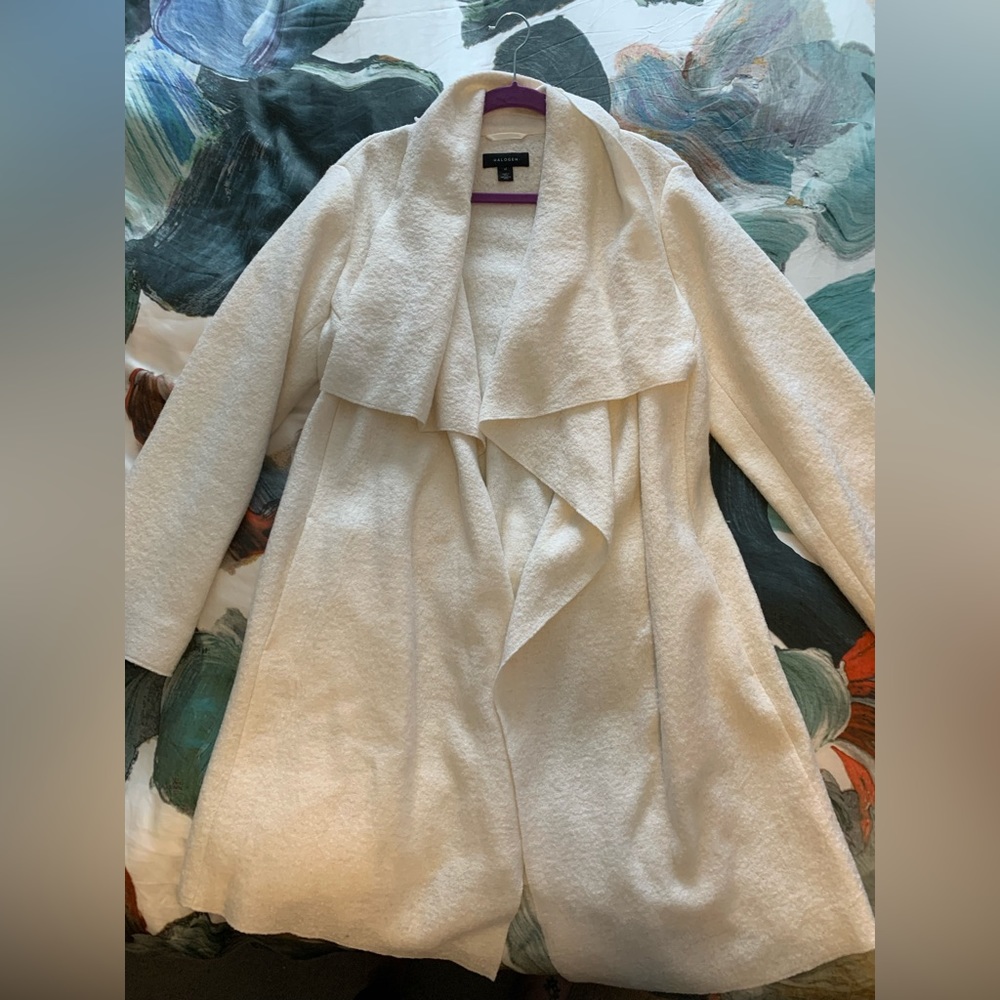 Halogen white drape jacket -size XL